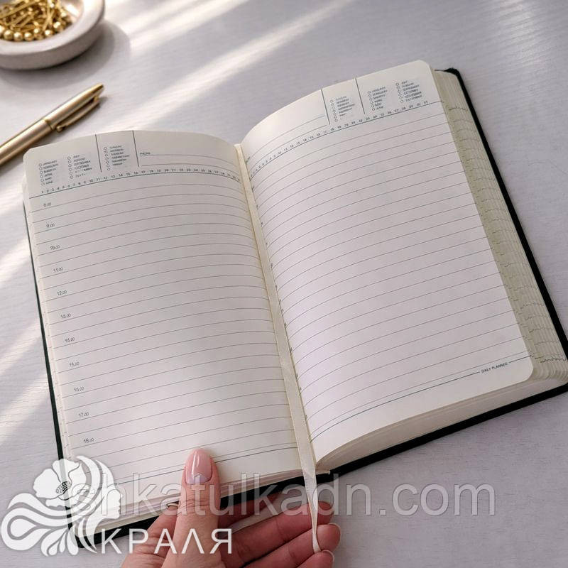 Щоденник з обкладинкою для вишивки. Днепр - изображение 2