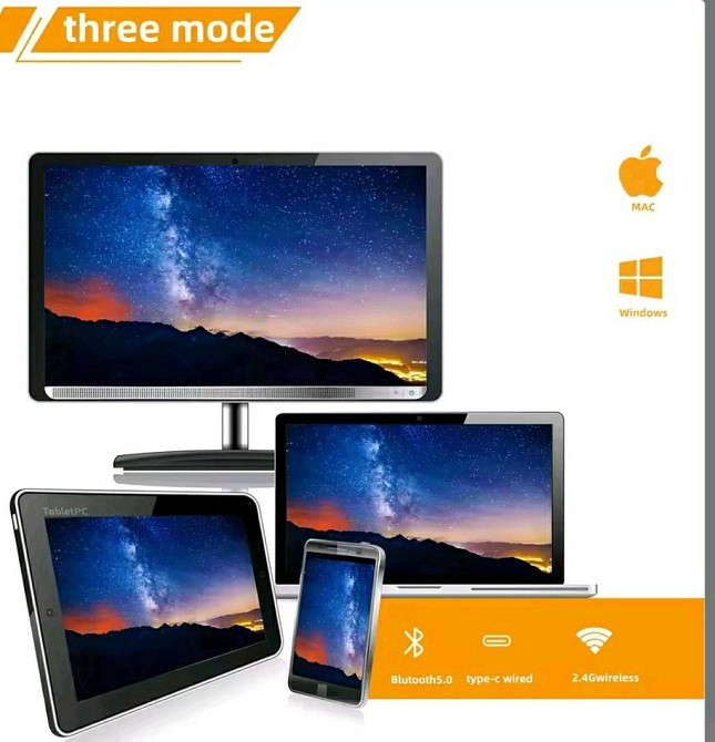 Zuoya GMK87 кастомная механическая хотсвапная беспроводная с экраном и КноБ. Харьков - изображение 1