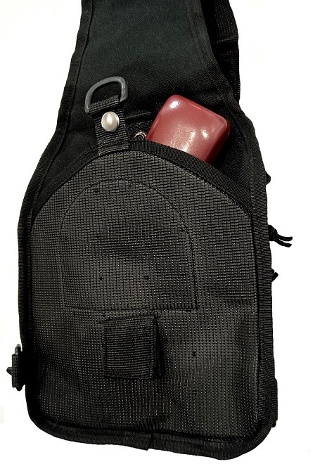 Сумка тактична плечова EDC (під пістолет) чорна S000090 Київ - фото 4