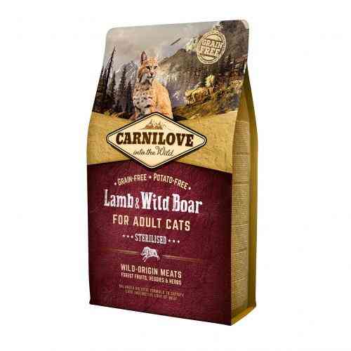 Корм сухий Carnilove Cat Sterilised для стерилізованих котів з ягнятиною та диким кабаном 2 кг Київ
