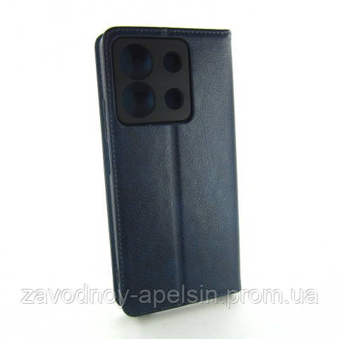 Чохол книжка Xiaomi Redmi Note 13 5G Poco X6 Захист камери (синій) Одеса - фото 2