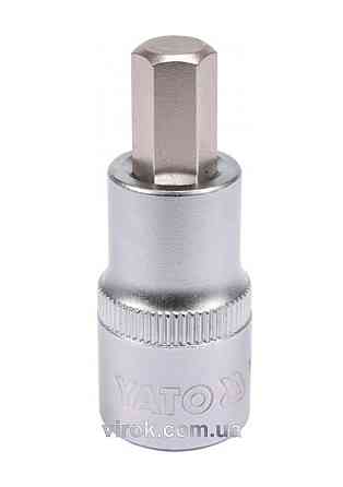 Головка торцева YATO квадрат 1/2 HEX M10, L= 55 мм [40/160] Одесса