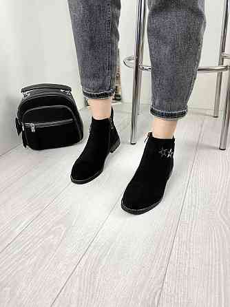 Жіночі черевики Avelina чорні еко-замша 36р. (A7025-41) Коломия