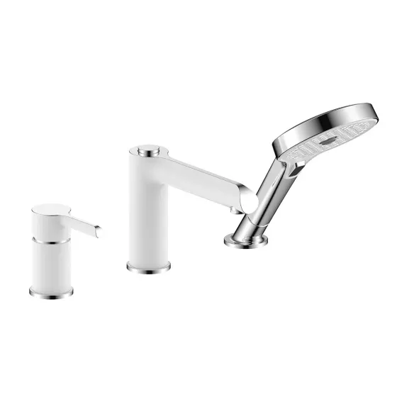 Змішувач на борт ванни GAPPO G1103-8 білий/хром Київ