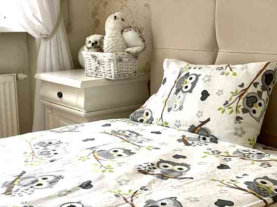 Ecotton Дитячий комплект постільної білизни Ecotton 110х140 см Сови білий Коломия