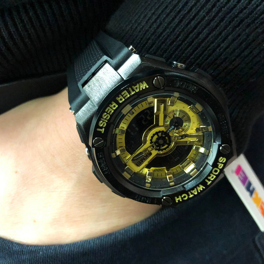 Тактичний військовий годинник для ЗСУ SKMEI 2101BKGD, Чоловічий KB-336 тактичний годинник Київ - фото 3