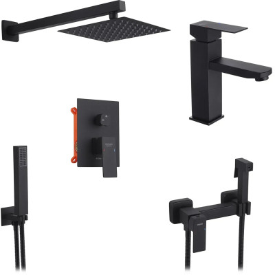 Душевой гарнитур Kroner Edelstahl Kubus-SCH082 + змішувач Edelstahl Kubus-SCH010 + змішувач Edelstahl Kubus-SCH052 (CVS30183) Винница - изображение 1