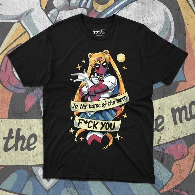 Футболка чоловіча з  принтом Дед Пул VS Сейлормун Розмір 48 Anime1014 Дніпро - фото 1