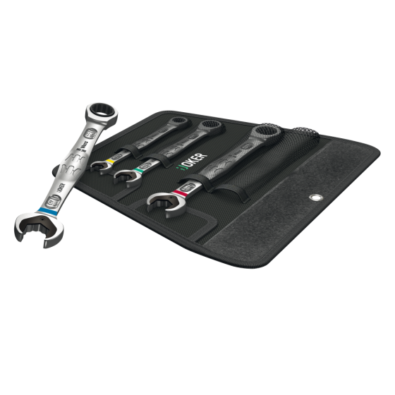 Набір ключів комбінованих Wera з тріскачкою 10-19мм 4шт, в сумці, Joker 6000 05073290001 Одеса