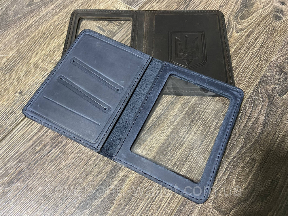 Обкладинка для пенсійного посвідчення та авто документів з гербом України Київ - фото 3