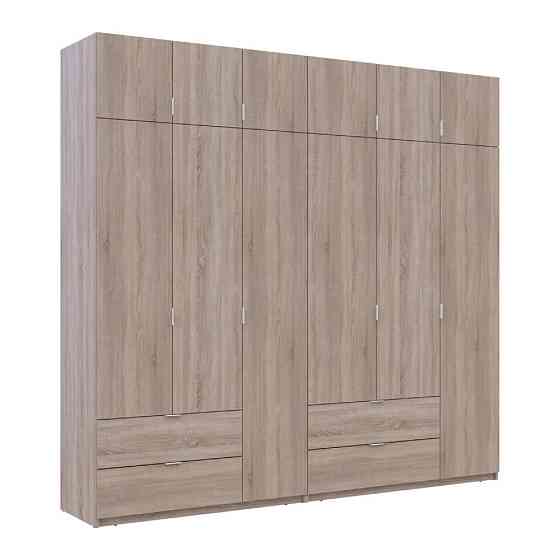 Шкаф для одежды Doros Лукас Дуб сонома 3+3 ДСП 255х50х240 DRS-011704 (42005111) Днепр