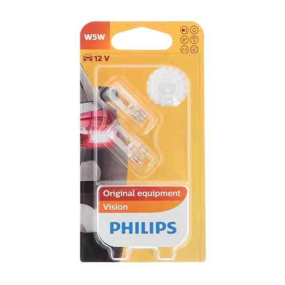 Комплект вказівних ламп розжарювання PHILIPS W5W 12961B2 12V W2.1X9.5D Blister (2 шт) Харьков