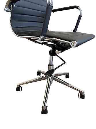 Офисное кресло руководителя Tehforward Slim TF Tilt хром Черный Киев