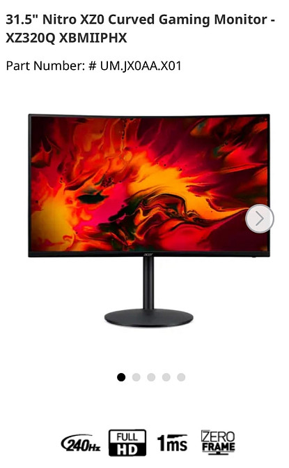 Монитор ACER Новий 31.5