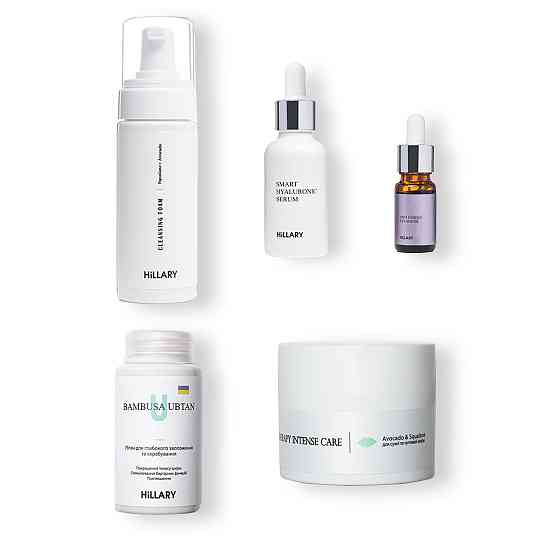 Базовий набір для догляду за сухою шкірою Осінній догляд Autumn care for dry skin Hillary Київ