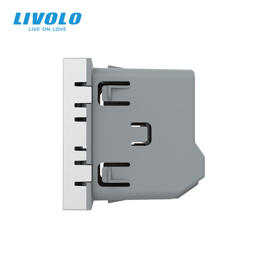 LIVOLO Сенсорний вимикач LIVOLO Sense, 2-сенсорний, сірий, 5А 230В, без нейтралі, модуль без ра Коломия - фото 3