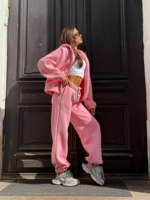 Жіночий теплий костюм на флісі Рожевий 42/46 Харків - фото 1