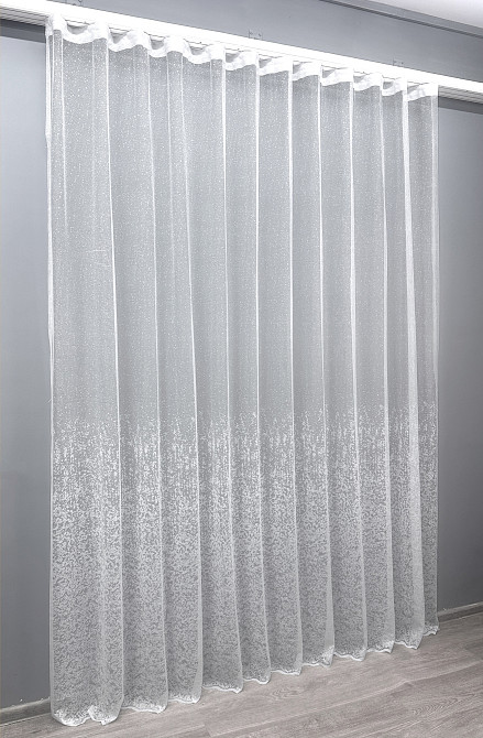 Тюль VR-Textil 1542т Мармур Жакард Теплий білий 400х270 см (42-0570) Київ - фото 3