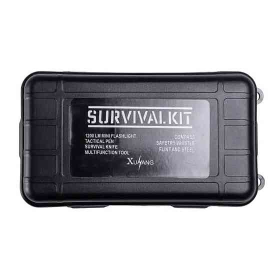 Туристичний набір для виживання в пластиковому чохлі 20х11х5.5 см похідний набір інструментів Lugi HP-D-3 Київ