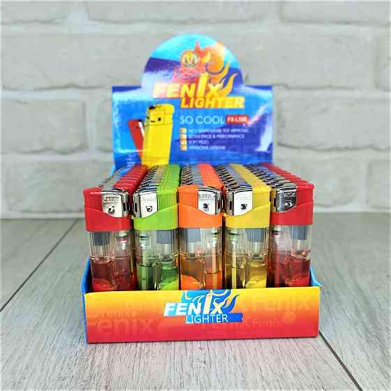 Зажигалка с фонариком пьезовая Феникс Микс уп/50шт. Харьков