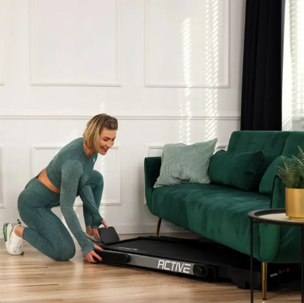 Бігова доріжка електрична Hop-Sport HS-1300WLB Active чорний Київ - фото 9