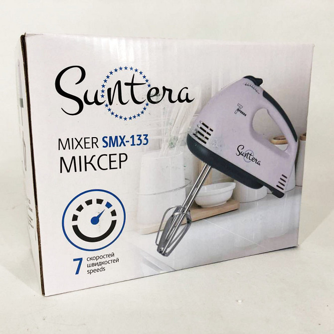 Кухонный ручной миксер хороший Suntera SMX-133 300 Вт, Миксер ручной для готовки Мелкий бытовой JW-52 Львов - изображение 6