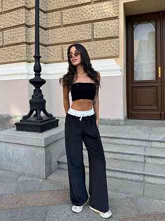 Жіночі повсякденні штани вільного крою турецький королівський велюр Одеса