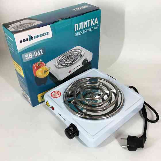 Електрична плита для приготування їжі Sea Breeze SB-062 1000 Вт, Портативна переносна плита CU-83 Івано-Франківськ