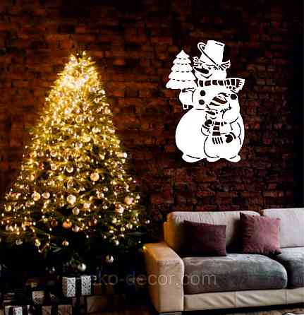 Декоративне настінне Панно «Сніговик», Декор на стену Київ