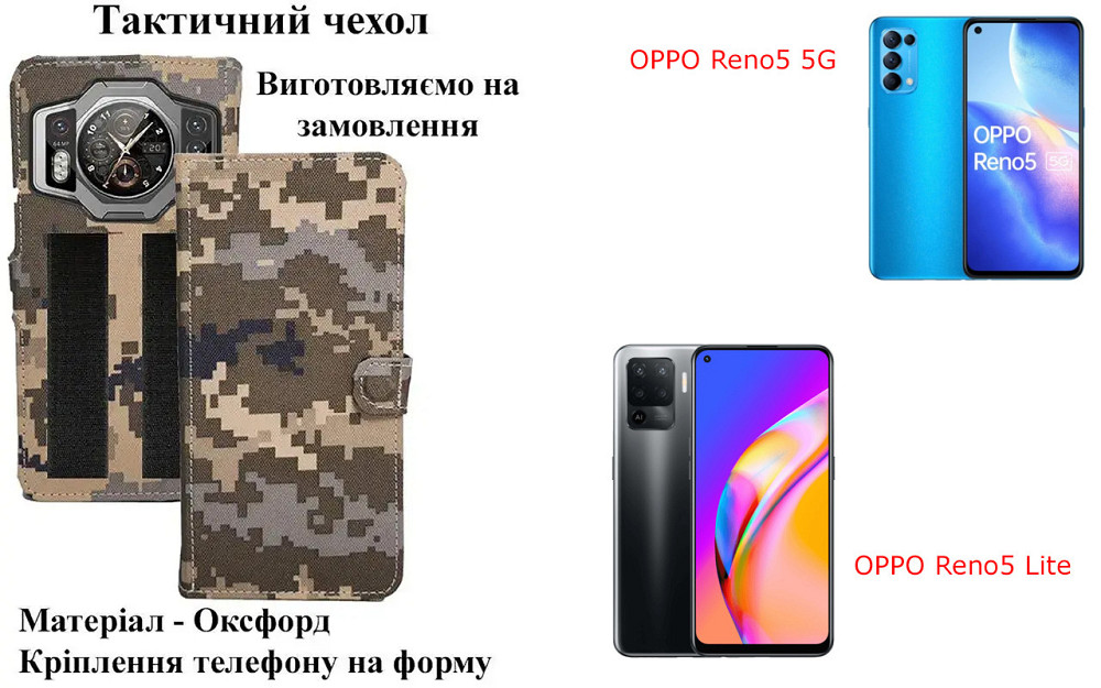 Тактический чехол для myPhone Fun 9, крепится к снаряжению на липучке Киев - изображение 1