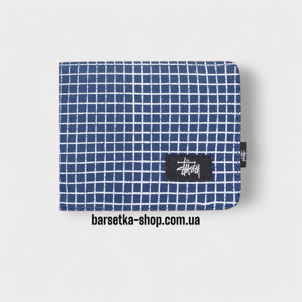 Гаманець Stussy 11x9 синій/білий (у коробці) Київ - фото 1