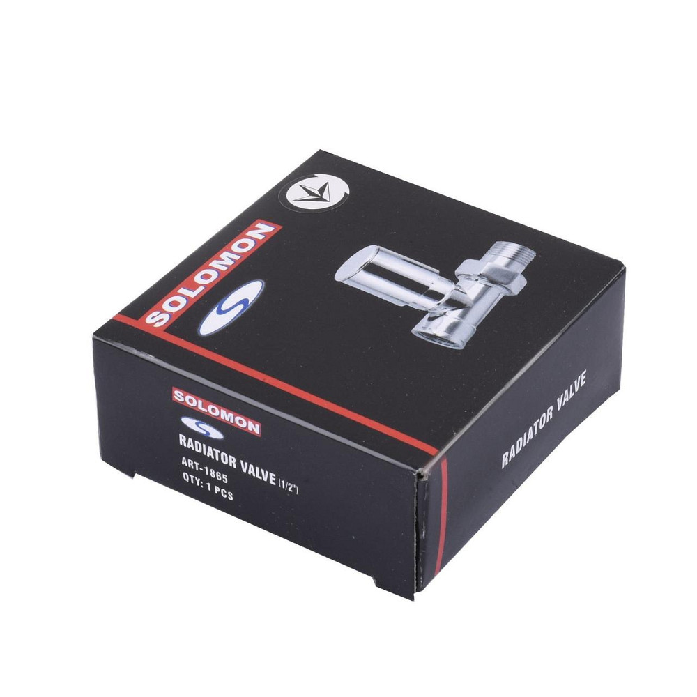 Кран вентильный прямой с американкой SOLOMON 1/2″ CHROM 1865 (000002167) Киев - изображение 6