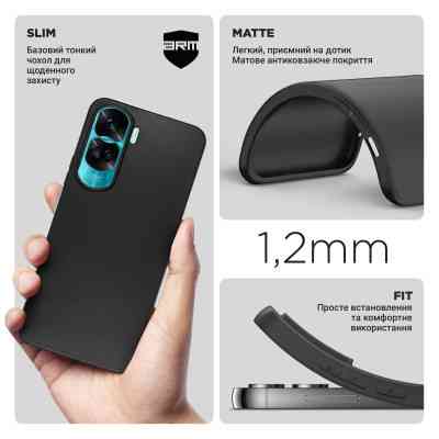 Чехол для мобильного телефона Armorstandart Matte Slim Fit Honor 90 Lite Black (ARM73691) Винница