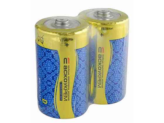 Батарейка сольова D.R20.SP2 (shrink 2) ТМ АСКО Київ