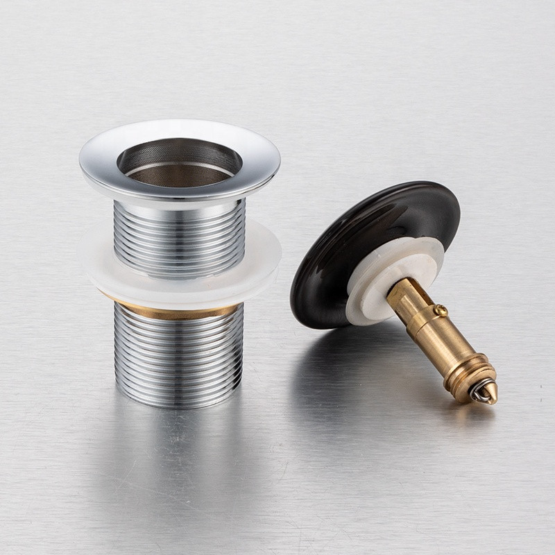 Донний клапан для раковини Mixxus POP-UP-09 BLACK 1 1/4" автомат CLICK-CLACK без переливу (AC3568) Чернівці - фото 4