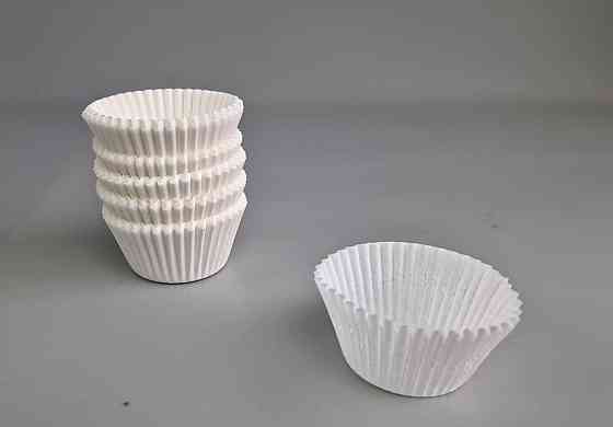 Тартолітка для кексів 5А кругла біла D40 H27,5 (100 шт.) (1 уп.) Харків