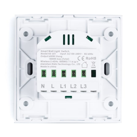 Сенсорний Wi-Fi вимикач розумного дому Smart Touch Switch CD302 (3 клавіші), білий, дистанційне керування Київ
