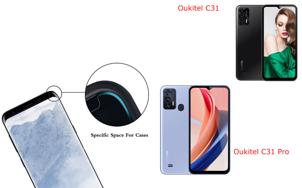 Захисне скло HyperGlass Pro для Oukitel C31, Oukitel C31 Pro – максимальна чутливість та захист Київ - фото 3