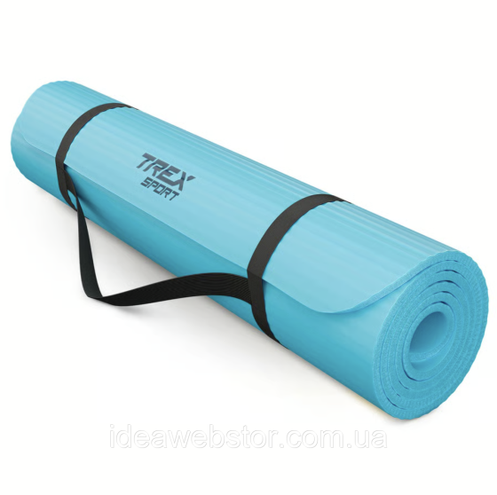 Коврик для йоги TX-019NGM NBR 1см 190х80 блакитний Київ