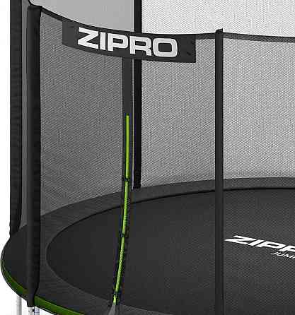 Батут Zipro Jump Pro с внешней сеткой 6 футов 183 см черно-зеленый Киев