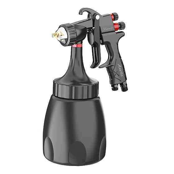 Пістолет фарбувальний пневматичний LVMP нижн.пласт.бачок 1000мл, форсунка-2,0мм  AUARITA LION-D-2.0LM Одеса