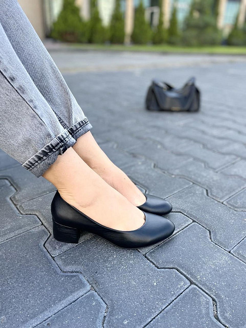 Nivelle Туфлі жіночі NIVELLE чорні натуральна шкіра каблук 5 см 38р. (3832) Коломыя - изображение 6