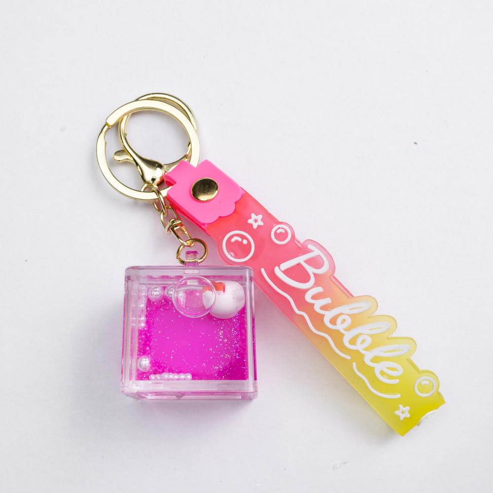 Дитячий брелок Hello Kitty Cube 4×4.5 (см) для ключів, на сумку і рюкзак HP-55-33KV Коломия - фото 1