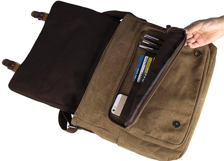 Сумка мужская Коричневая (Vintage) Киев - изображение 13