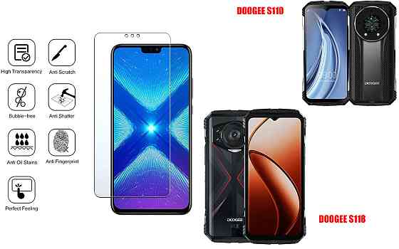 Защитное стекло NeoGlass для DOOGEE S110, DOOGEE S118 – ультрапрозрачное и устойчивое Киев