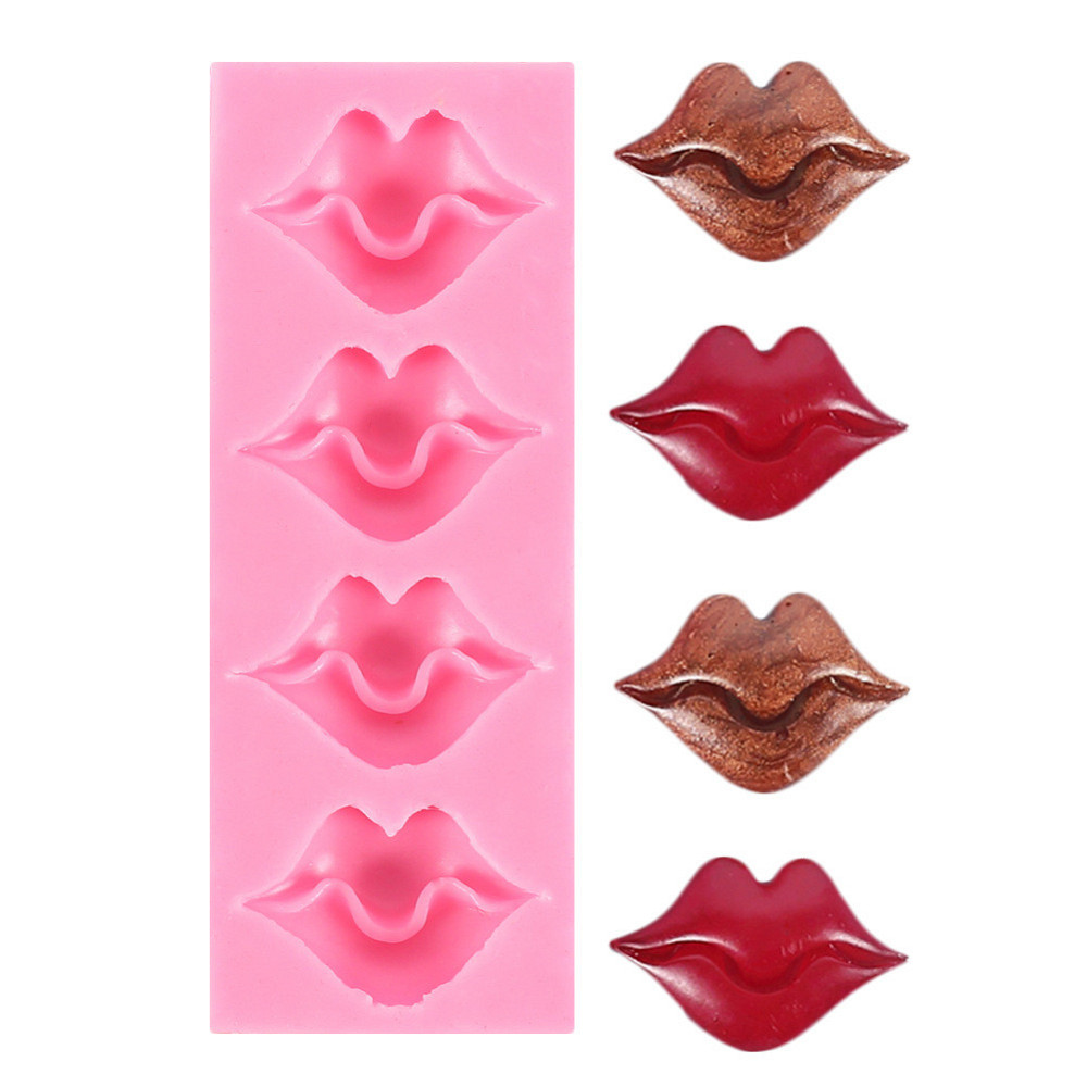 Молд силиконовый Губы 125 на 50 мм розовый Киев - изображение 10