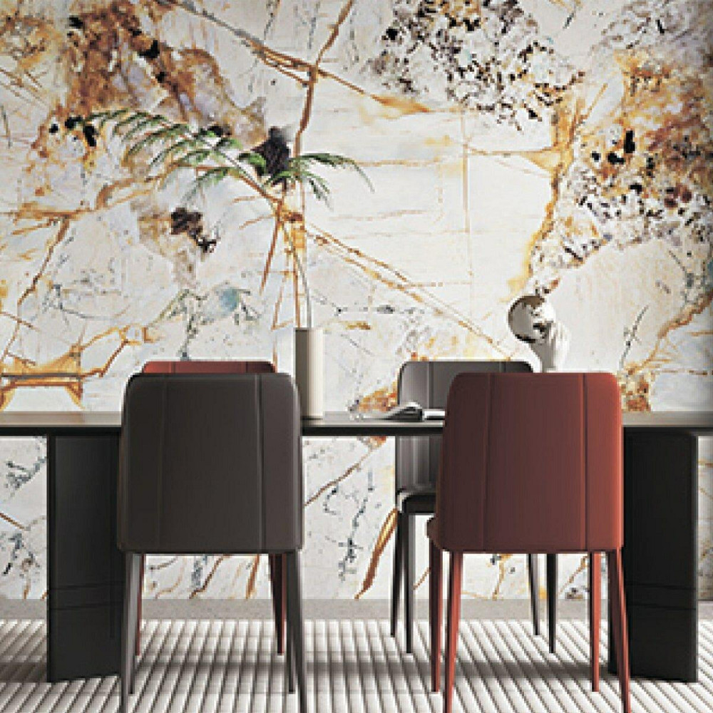 Самоклеюча вінілова плитка набір (6 рулонів) 3600х2800х2мм Цитрин SW-00001450 Київ - фото 2