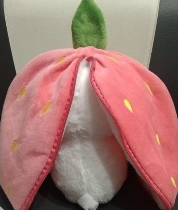 Зайчик полуничка 35 см м'яка іграшка трансформер кролик клубничка. Харьков - изображение 4