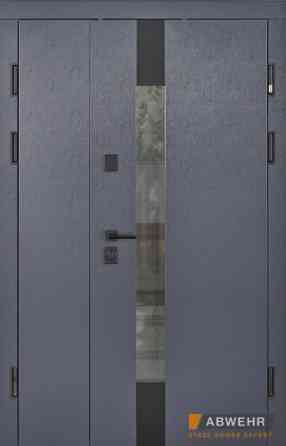 Вхідні двері з терморозривом Abwehr Termix Tower 527 Метал Lampre Антрацит+Vinorit Сосна Прованс 1200*2050 мм Київ