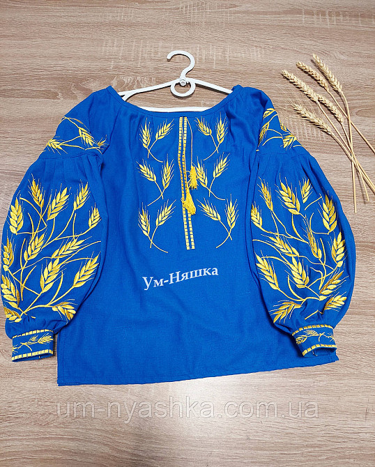 Дитяча натуральна вишита блузка з колосками Кривий Ріг - фото 5